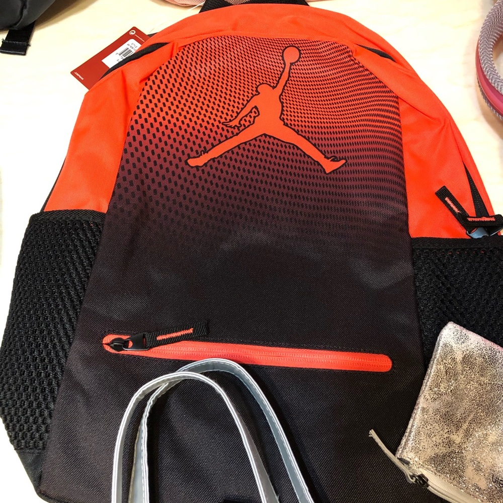 NWT Jordan Backpack Black & Red Color